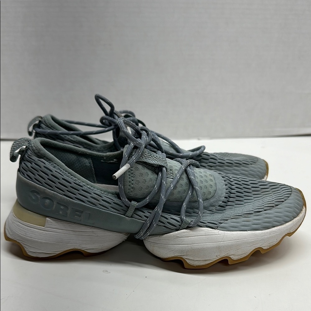 Sorel Kinetic Impact Lace Up Sneakers Athletic Shoes Crushed Blue White Size 7
